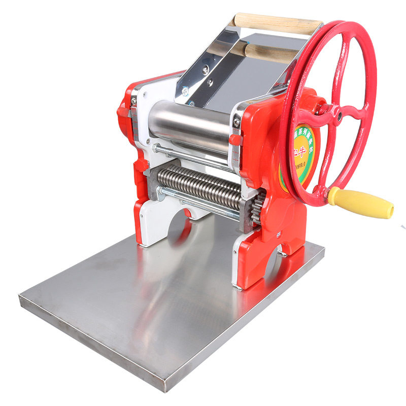 面机宇牛牛牌刻度手摇家用手动面条机饺子馄饨面条机