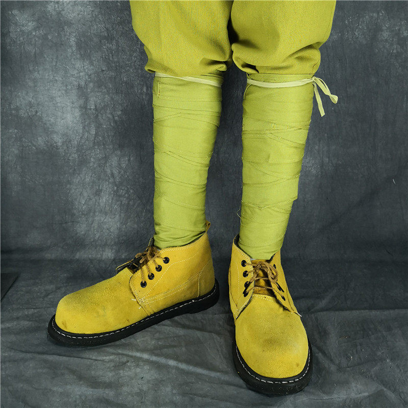 黄色国军军装演出服复古老式民国抗战道具德式国民党陆军话剧服装