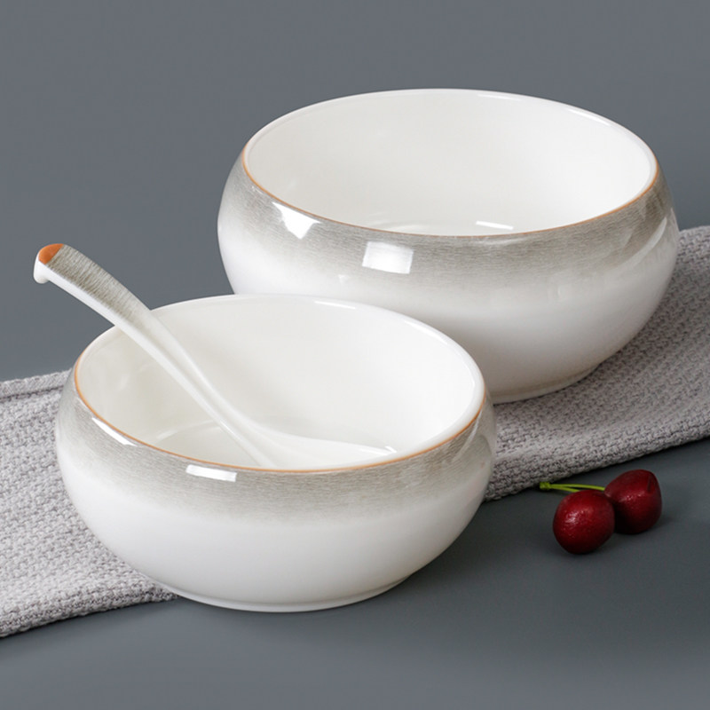 五毫餐具密胺面碗高碗仿瓷汤碗塑料大碗斗笠麻辣烫拉面拌面碗商用