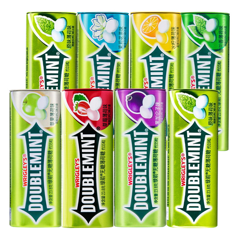 绿箭口香糖整箱口味气多口气清新接吻盒装无糖口香糖
