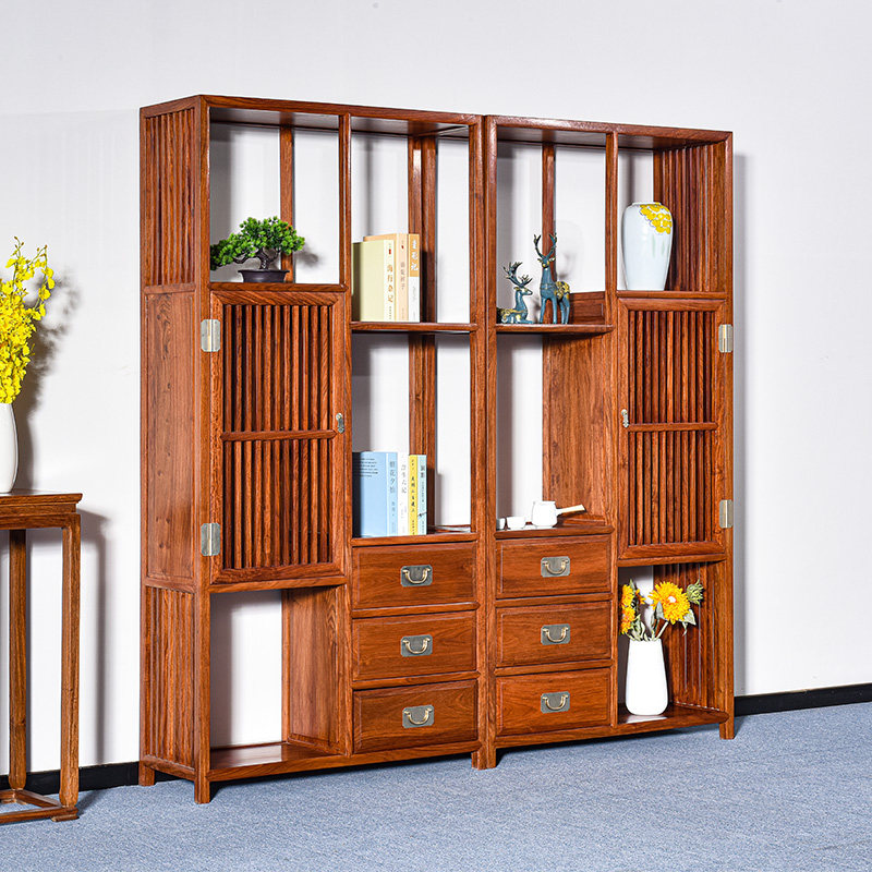 花梨实木古董陈列仿古紫檀刺猬多宝阁中式新中式书架