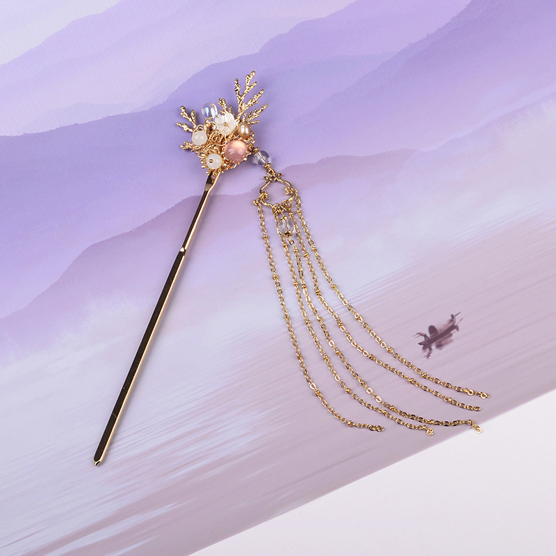 发簪古装汉服新款古风头饰流苏步摇发饰品写真发饰