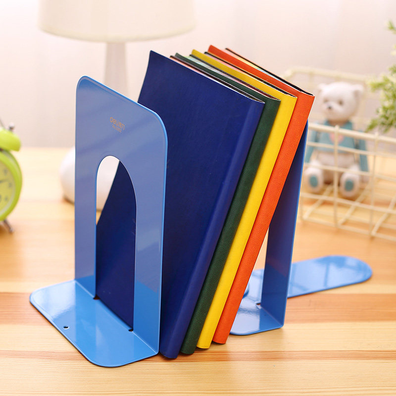 书立书夹得力书挡高中生卡通隔板图书馆文具挡板书立
