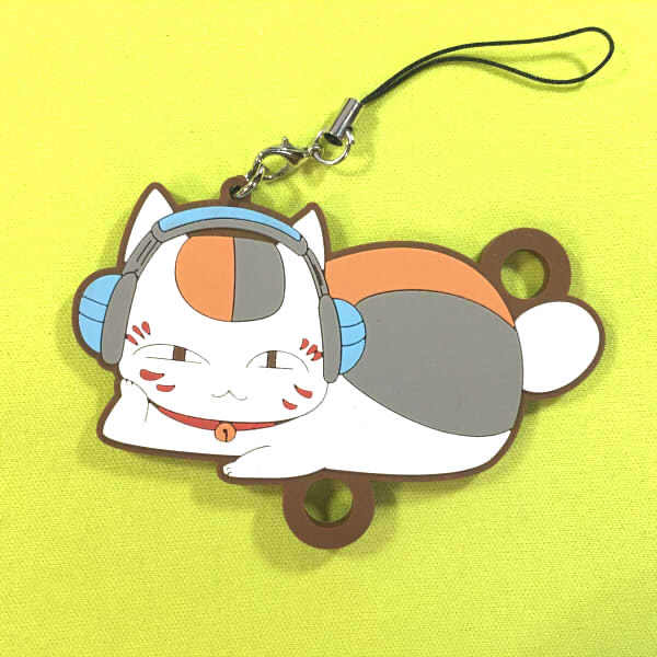 绮丽日本动漫周边原单散货夏目友人帐老师耳机橡胶挂件动漫挂件