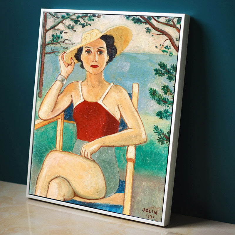 纳尔乔林少女人像挂画小众现代人物抽象画挂画现代装饰画