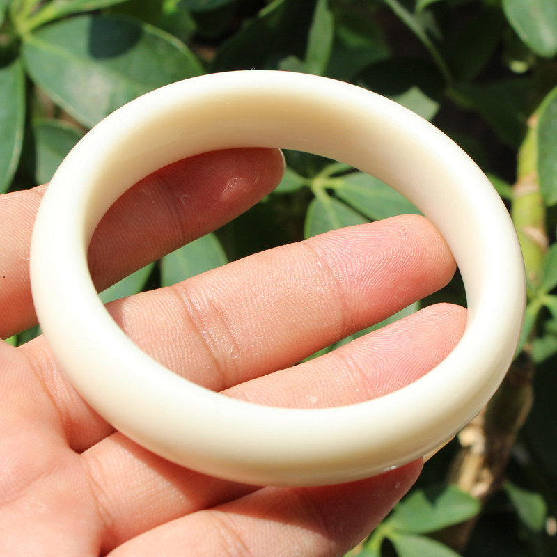 方言米达手镯玉手60mm内径结构料无且末和田手饰