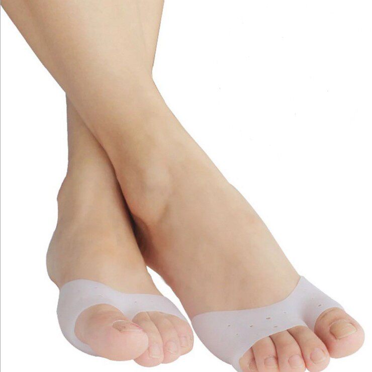 保护套足尖套带孔硅胶前脚脚掌防痛超软脚尖防磨前掌垫