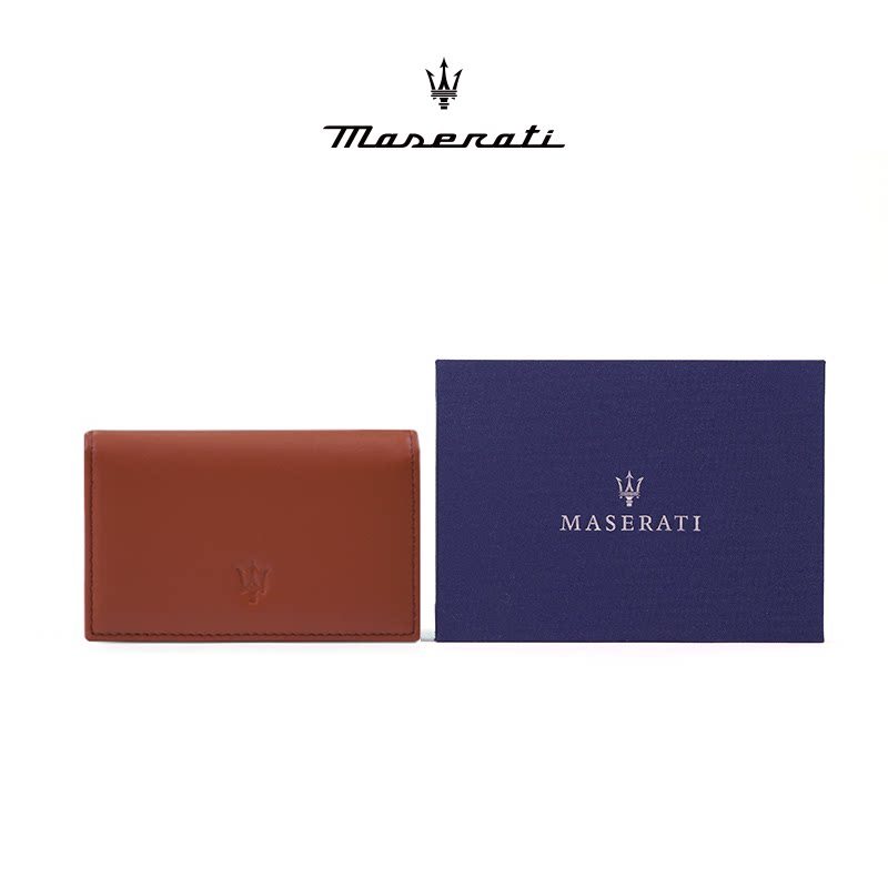 名片玛莎拉蒂真皮包名片夹卡包四色可选maserati精品汽车文化产品