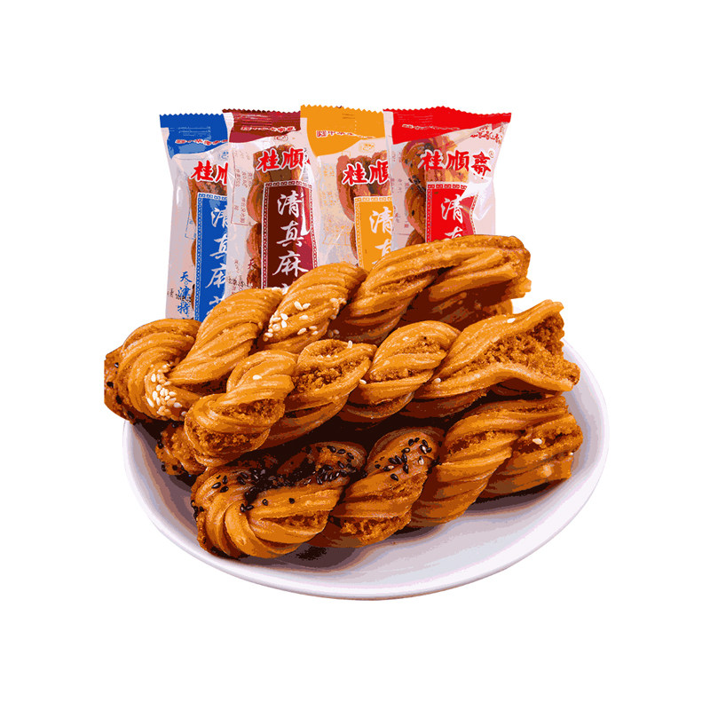 桂顺斋清真散装麻花香酥油炸麻花传统零食品糕点心小吃天津特产