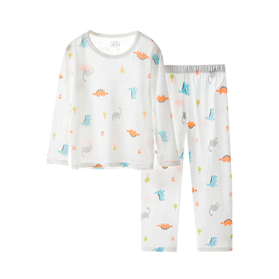 顶瓜瓜儿童睡衣男童女童春秋长袖纯棉