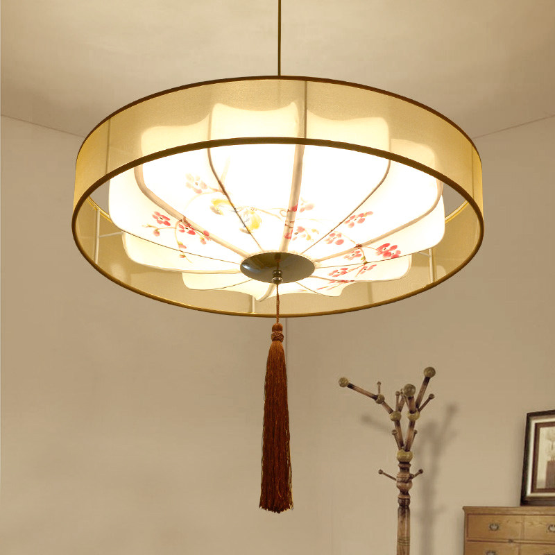 复古书房灯笼走廊卧室餐厅饭店酒店吊灯新中式餐厅吊灯