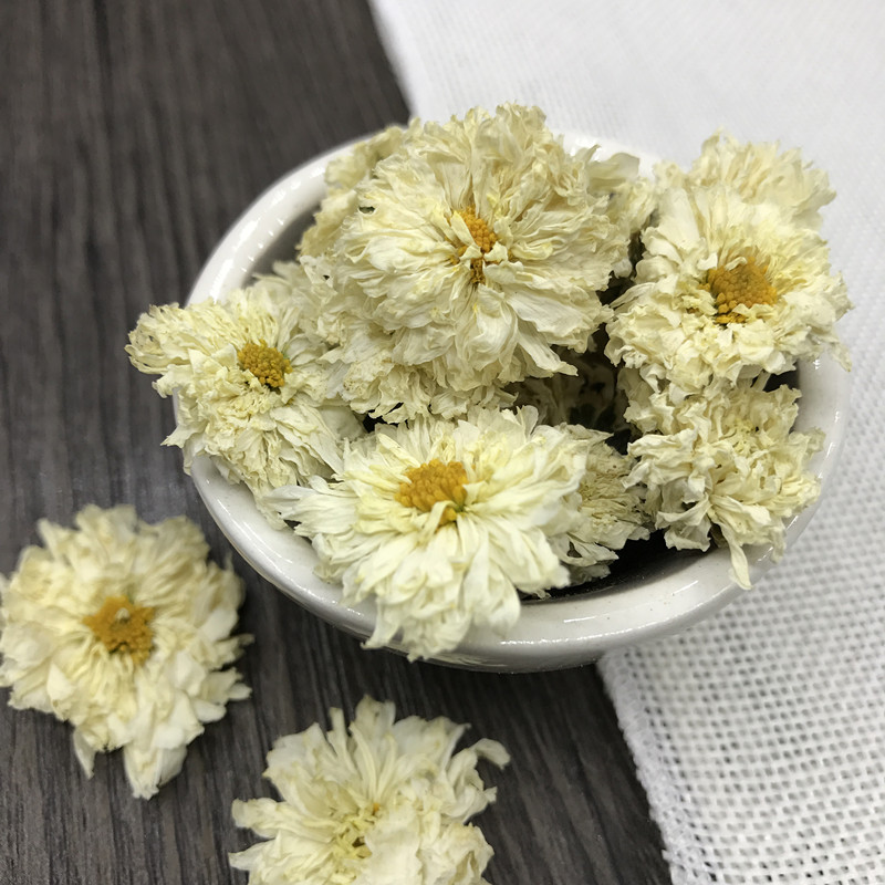 白菊花茶 袋 胎菊杭白菊50g 包邮 黄山贡菊白菊花泡茶 特级新品 - 爱