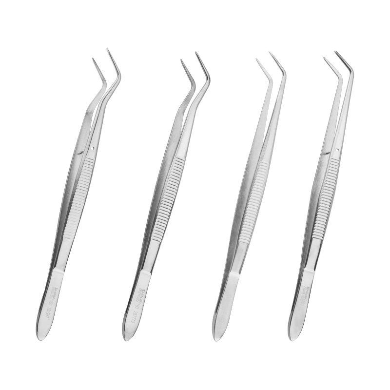 新华医疗牙用厘米医用不锈钢镊子夹子弯头牙科口腔科医用用具