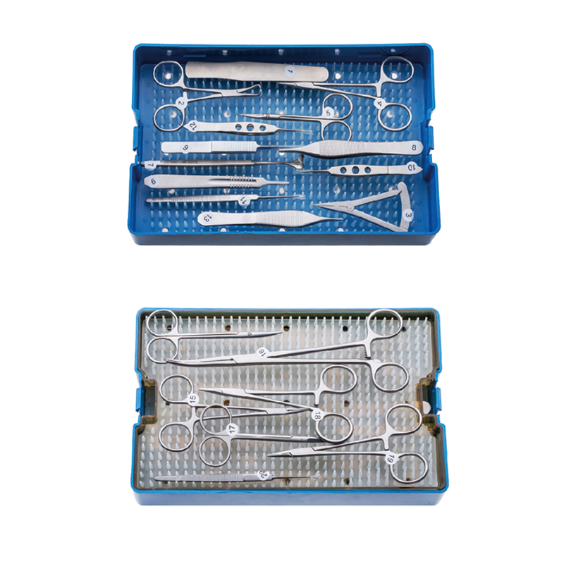 新华医疗眼科手术器械包显微虹膜剪镊眼部整形镊双眼皮手术器械包