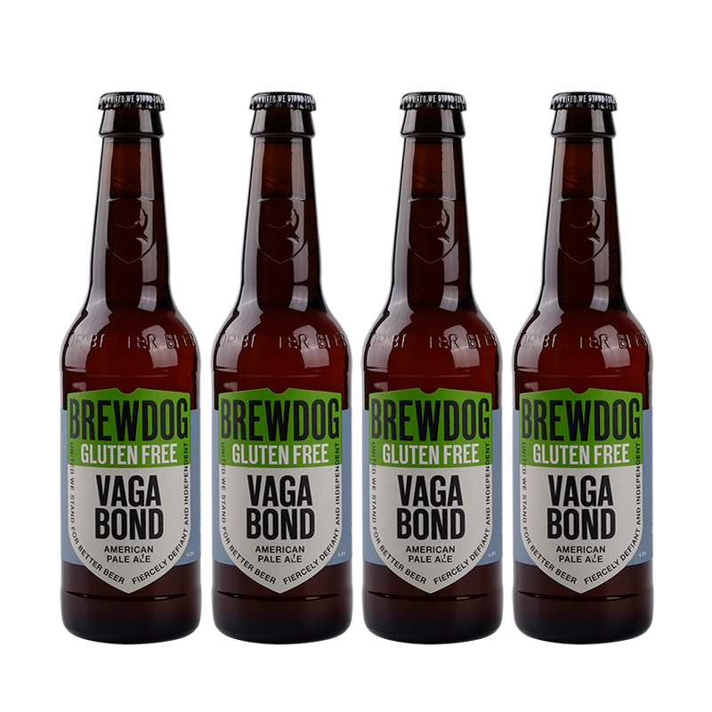 英国进口酿酒狗啤酒朋克印度淡色艾尔ipa无醇精酿啤酒330ml 4瓶 - 爱