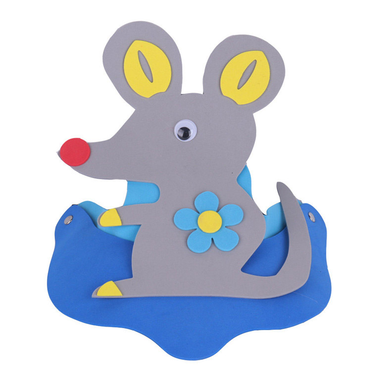 1鼠年头饰小老鼠发箍百搭喜庆新年发卡可爱毛毡帽子面具 公仔头箍