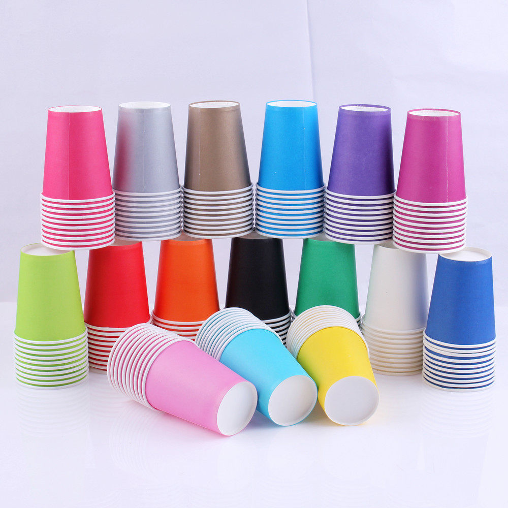 手工纸杯彩色白色10个幼儿园早教美术幼儿儿童手工制作工具