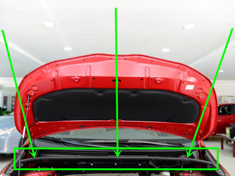 适用于丰田逸致前挡集水板胶条前围上盖板密封胶条机仓密封条