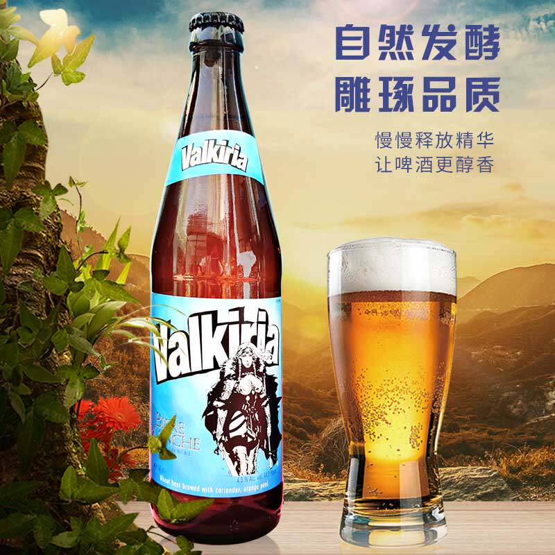 啤酒波兰女士整箱5瓶500ml进口白啤酒小麦valkiria啤酒