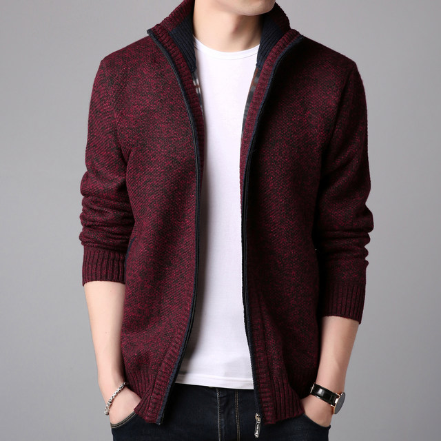 2020 new men's spring and autumn clothes men's men's stand-up collar knitted cardigan sweater jacket 2020 new men's spring and autumn clothes men's men's stand-up collar knitted cardigan sweater jacket