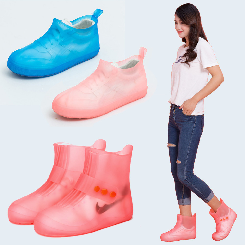 男雨鞋套防滑加厚耐磨成人女士透明小孩女童防水雨天儿童户外旅行