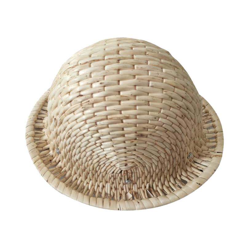 柳条帽滕夏季防砸安全帽柳编柳条工工程帽藤遮阳安全帽