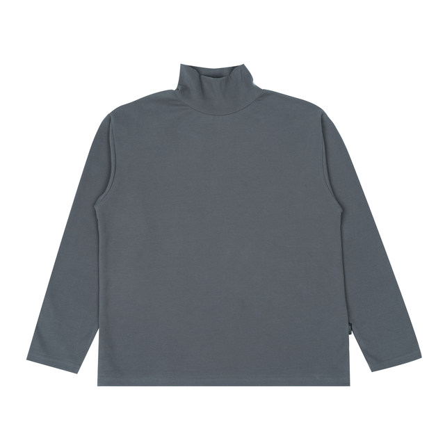 LIberty KostumE spring waffle solid color loose couple half-high collar long-sleeved T-shirt bottoming shirt male LIberty KostumE spring waffle solid color loose couple half-high collar long-sleeved T-shirt bottoming shirt male