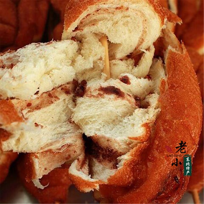 80后怀旧老式鸡腿面包 油炸 豆沙鸡腿堡 早餐糕点 4个/袋 280克