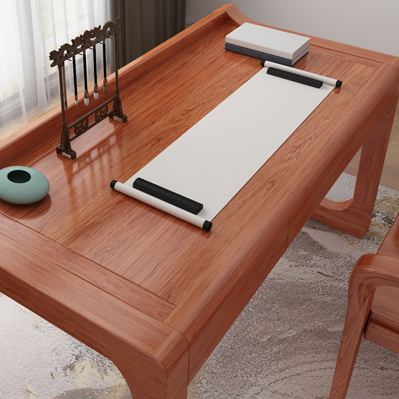 电脑桌书法写字台书房简约现代海棠办公书桌