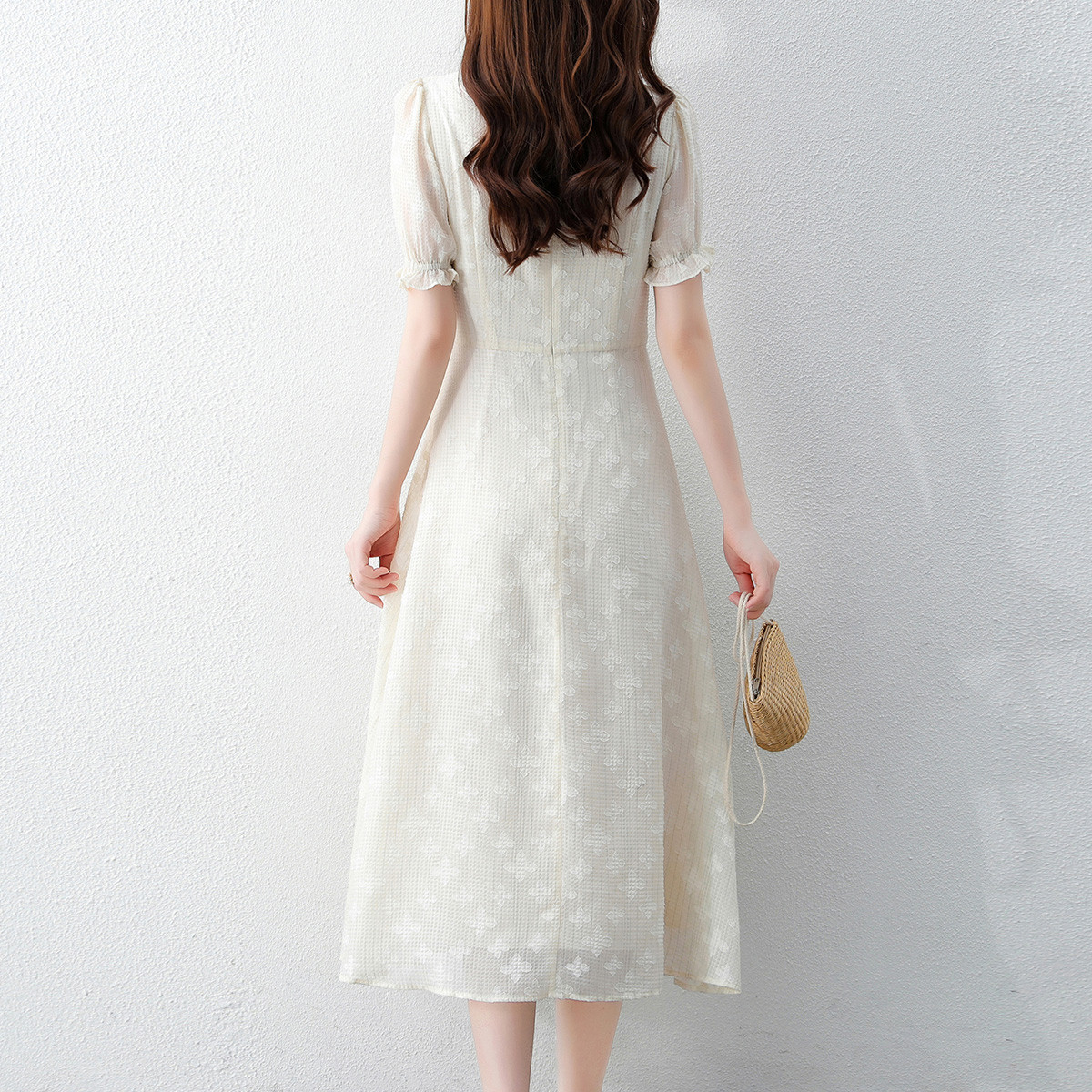 拉夏贝尔拉贝夏季新款21年时尚中长女士淑女女裙连衣裙