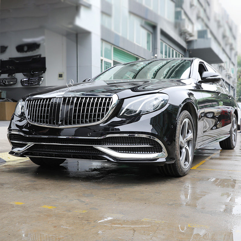 奔驰e级改装迈巴赫大包围 s级s350 s450l e200 e260e300l前杠中网