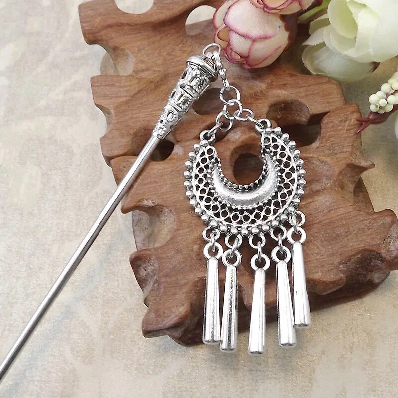 少数民族复古发簪发饰盘发中式古风风发钗簪东南亚其他diy饰品配件