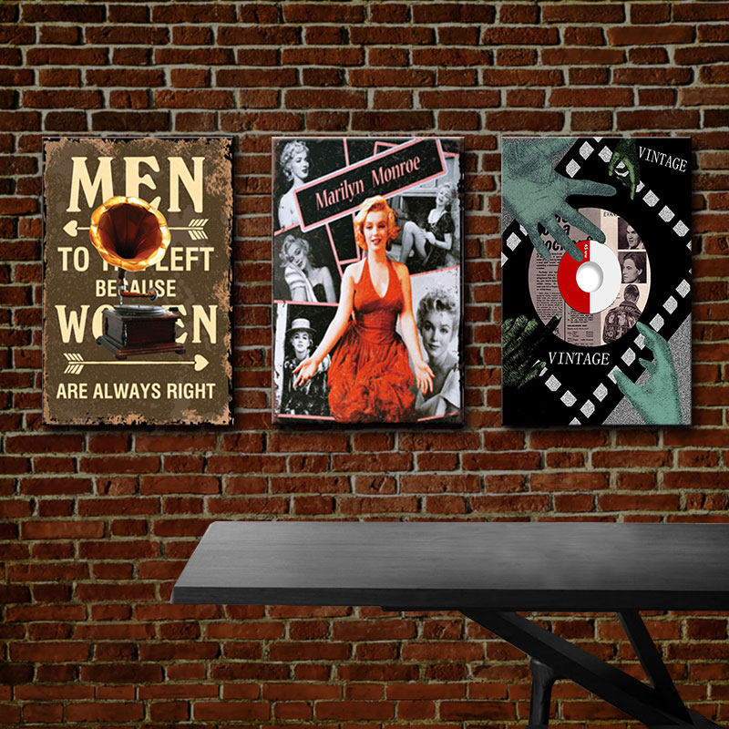 美式工业风格复古怀旧装饰挂画墙面咖啡馆西餐厅网吧酒吧墙壁海报