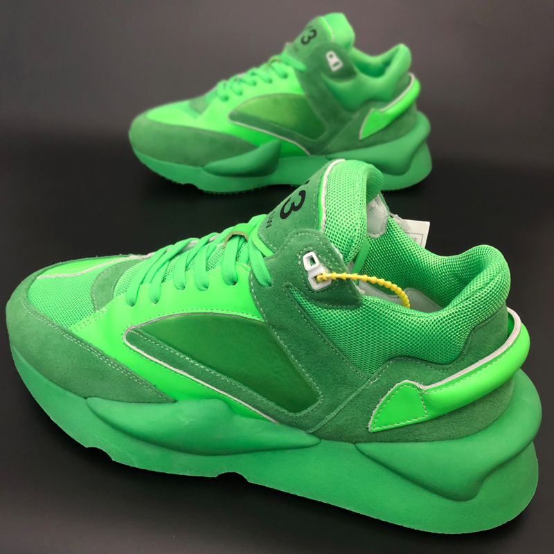 欧洲站y3gzclsw网红真皮运动鞋绿色老爹鞋男ins夏季单鞋
