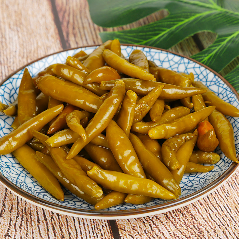 小米泡青野山10斤53元包邮鲜泡辣椒泡菜腌制