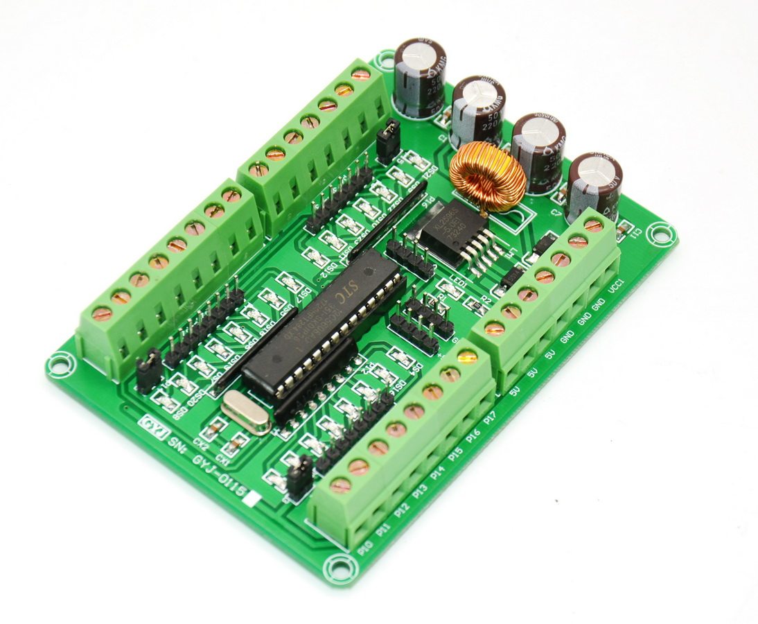 stc12c5608ad单片机直插28脚最小系统开发控制板stc51系列开发板