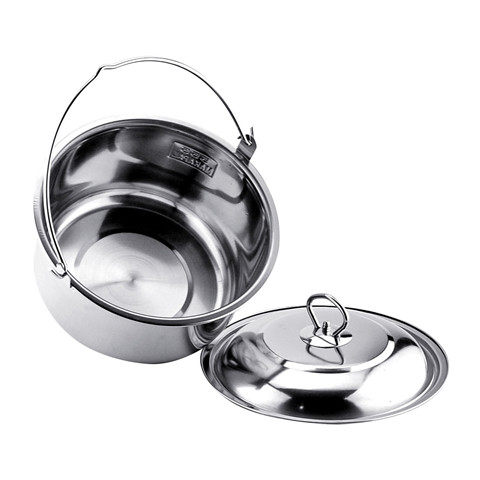 吊锅锅子汤锅铸铁手提老式冰桶带盖炊具户外汤锅