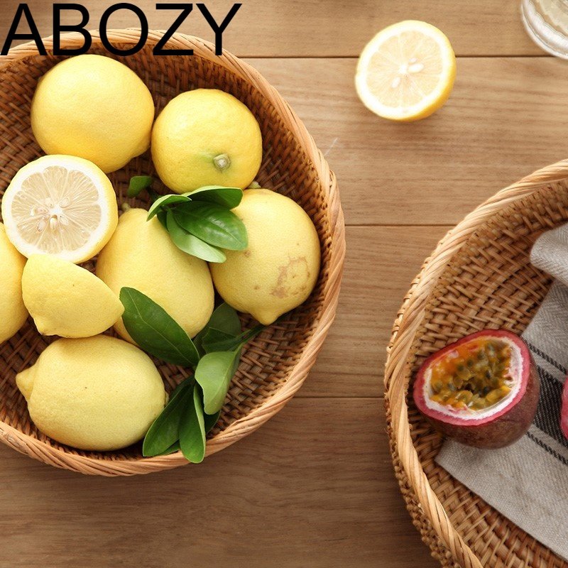 水果篮家用藤编手工大容量果蓝柳编客厅果盆竹编果盆