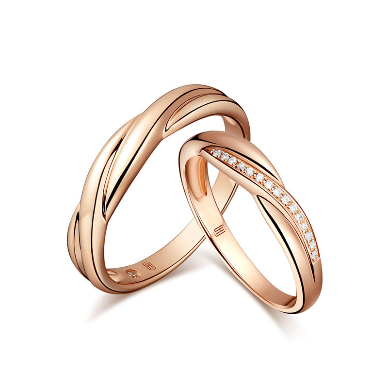 商场男女戒指钻石同款金钻石18k星缘永恒珠宝手饰