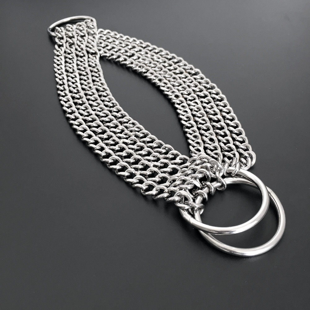 四排三排脖圈狗狗不锈钢罗狗狗卡斯纳卡罗威犬杜项圈