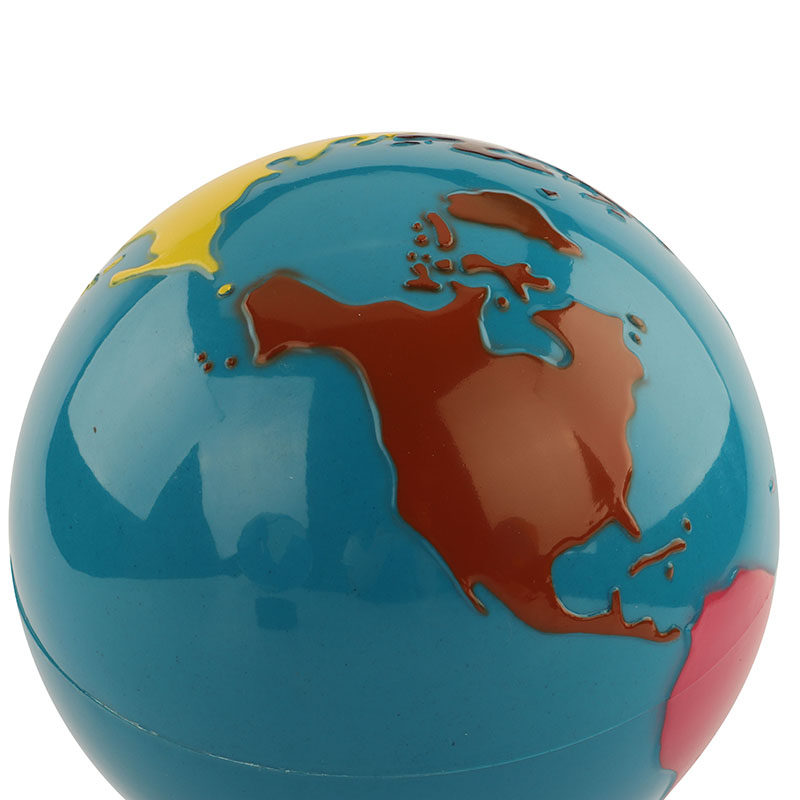 教具地球仪蒙氏蒙特梭利蒙台梭利大陆世界磨砂彩色其它早教玩具类