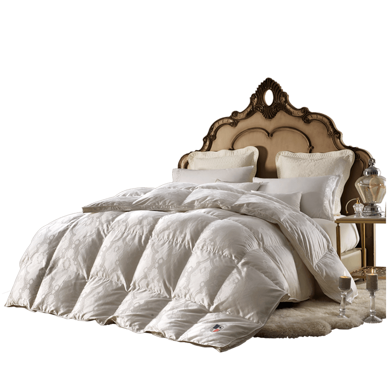 lovo家纺罗莱生活出品匈牙利进口白鹅绒被冬季保暖加厚羽绒被子芯_3折