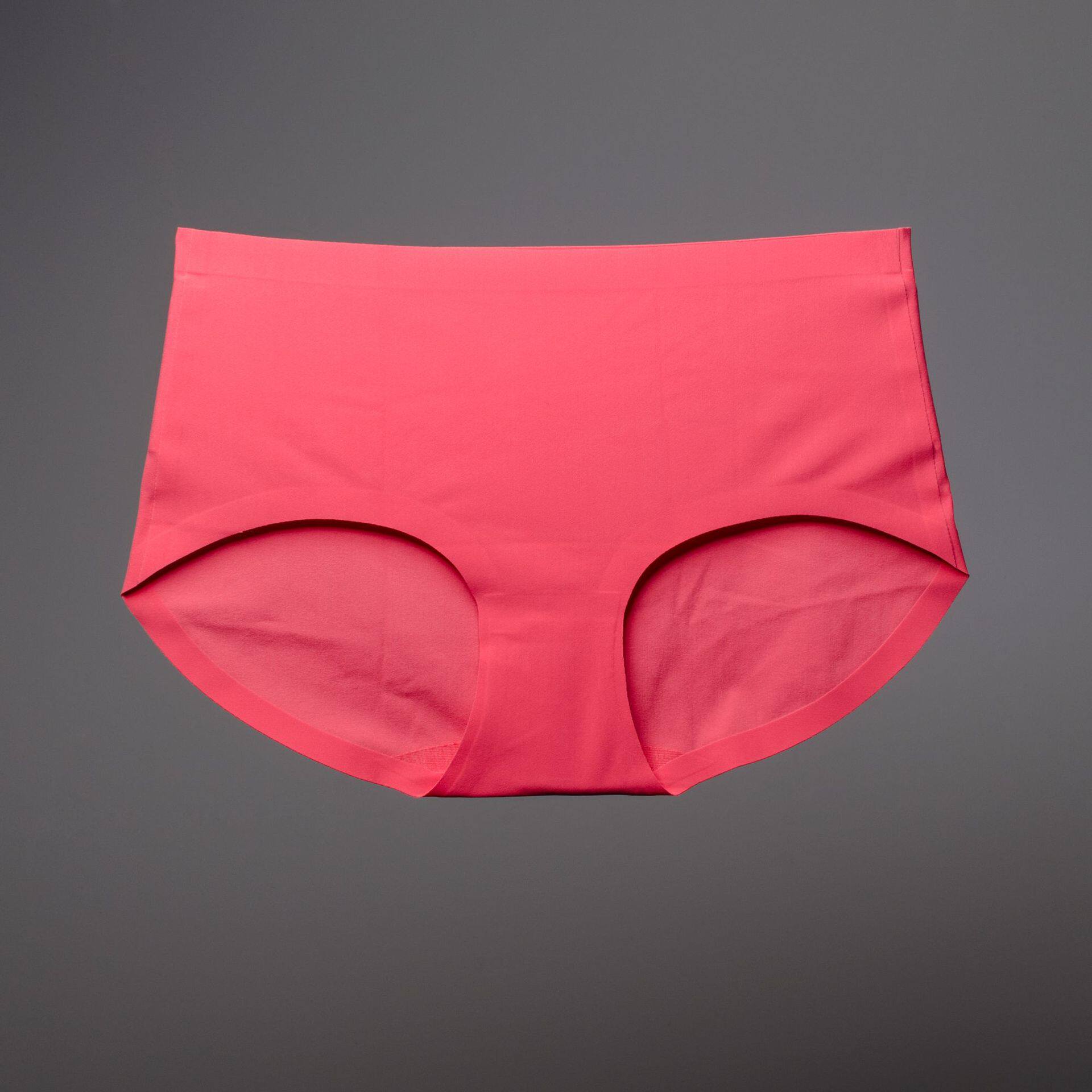 木丹小花低腰女士包臀内裤一片式冰丝无痕平角裤四角裤8003 - 佩奇