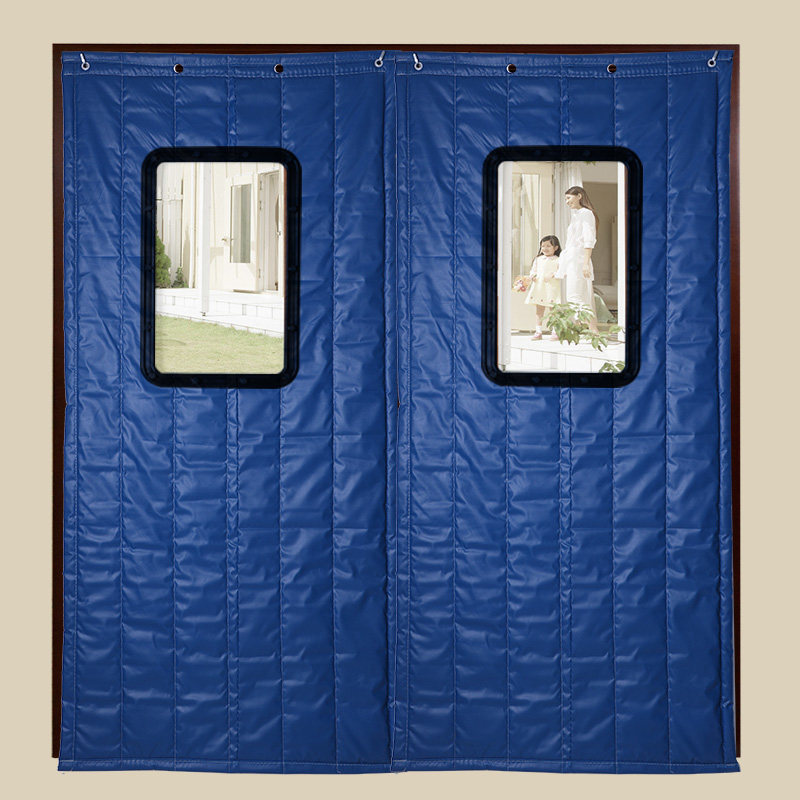 隔音防火门帘子工地保温ktv酒吧嗨吧专用消防门帘