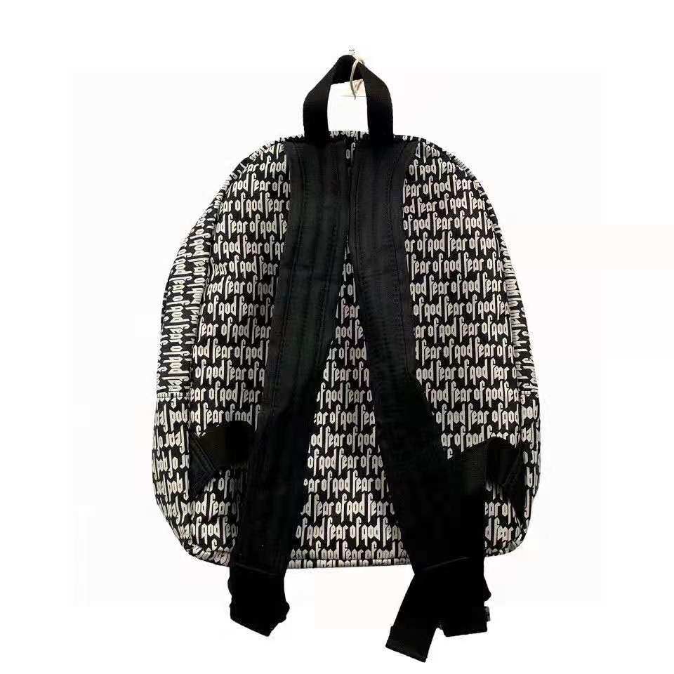 fogfearofgod满印书包弹幕双肩包高街字母包挂件
