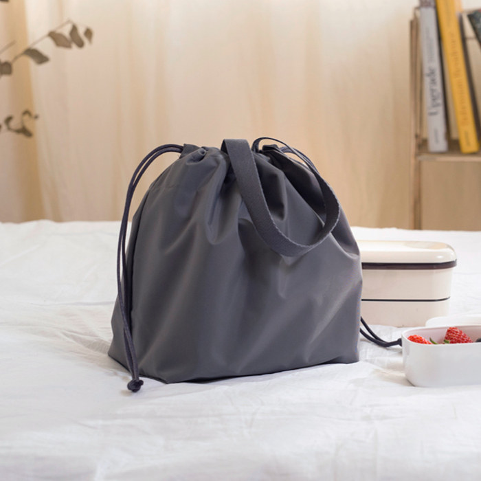 韩国包抽绳收纳包束口抽绳便当full随身布包尼龙通用款女包