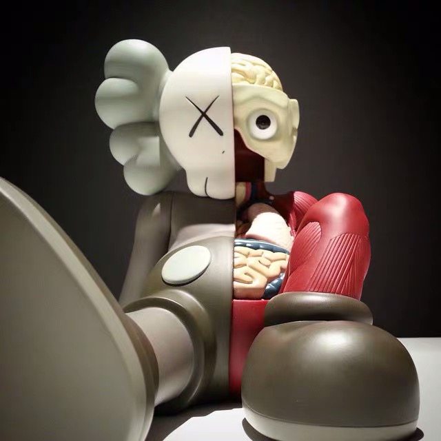 mandkaws16寸解剖躺地坐姿公仔限量手办模型玩具潮玩盲盒