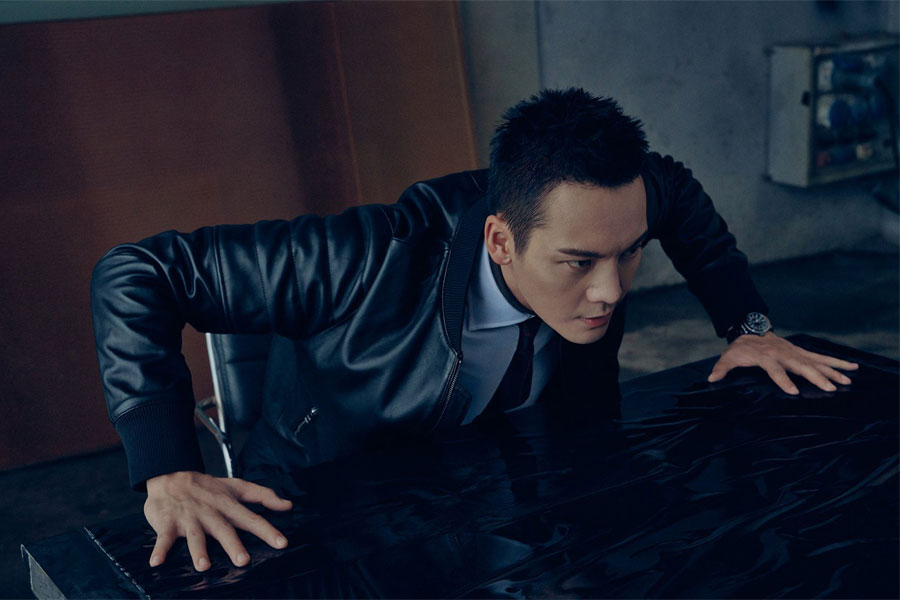 风暴陈伟霆同款皮夹克外套韩版棒球时尚男装皮衣皮衣