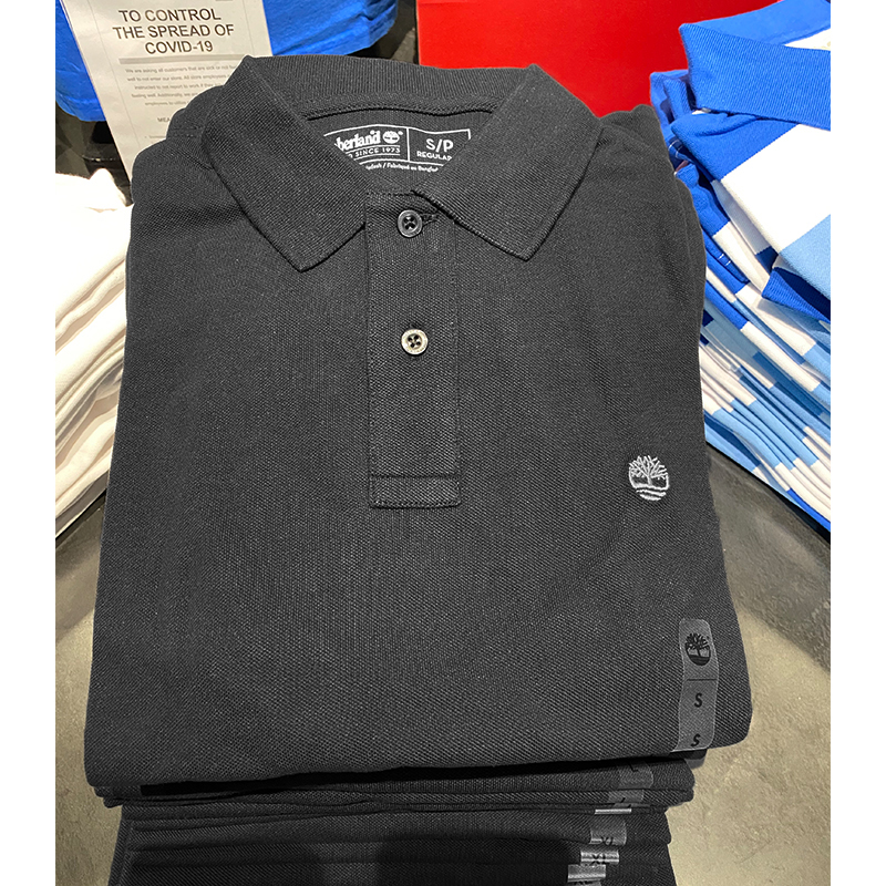 美国TIMBERLAND添柏岚夏季男纯色经典纯棉短袖Polo衫条纹有领T恤