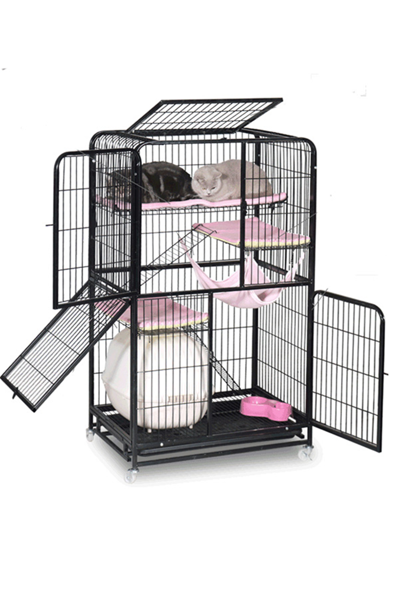 猫笼二层家用大号猫舍猫屋别墅厕所三层小型笼子